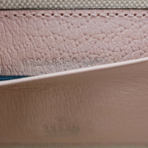 GUCCI Padlock Mini GG Jumbo Canvas Top Handle Shoulder Bag Pink 652683