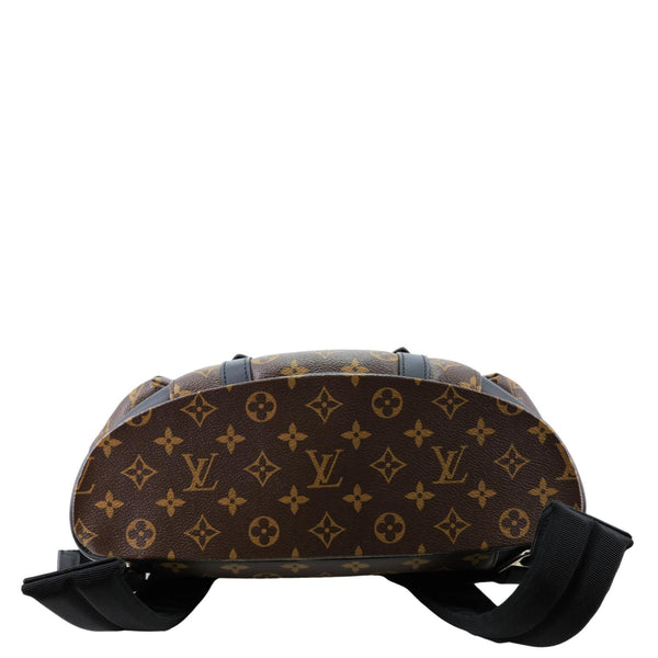 LOUIS VUITTON Christopher Monogram Macassar Canvas Backpack Bag Brown