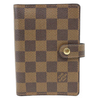 LOUIS VUITTON Agenda Damier Ebene Planner Cover Brown