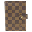 LOUIS VUITTON Agenda Damier Ebene Planner Cover Brown