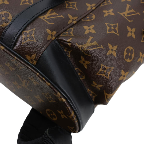 LOUIS VUITTON Christopher Monogram Macassar Canvas Backpack Bag Brown