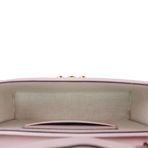 GUCCI Padlock Mini GG Jumbo Canvas Top Handle Shoulder Bag Pink 652683