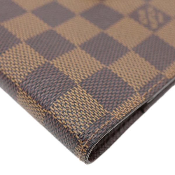 LOUIS VUITTON Agenda Damier Ebene Planner Cover Brown