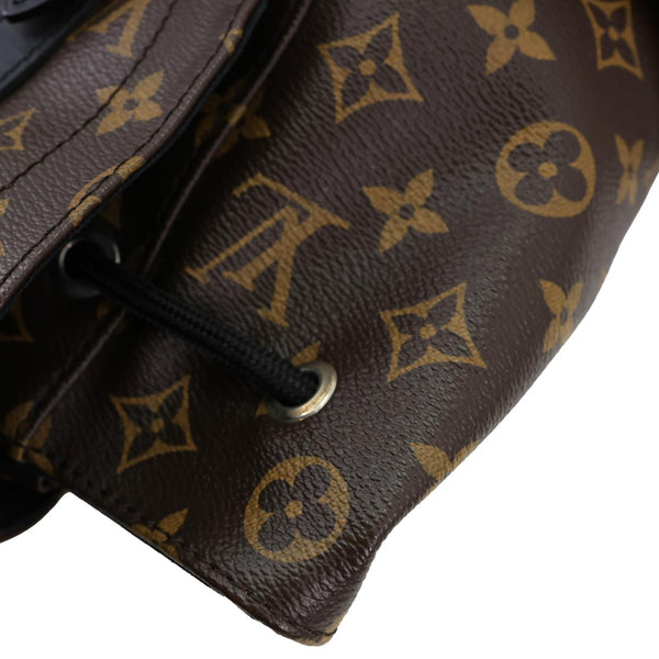 LOUIS VUITTON Christopher Monogram Macassar Canvas Backpack Bag Brown