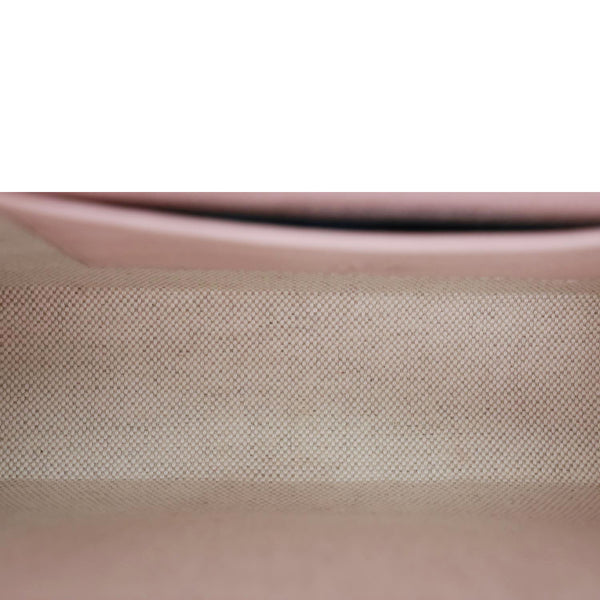 GUCCI Padlock Mini GG Jumbo Canvas Top Handle Shoulder Bag Pink 652683