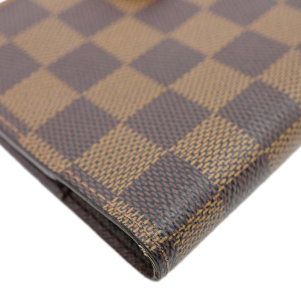 LOUIS VUITTON Agenda Damier Ebene Planner Cover Brown