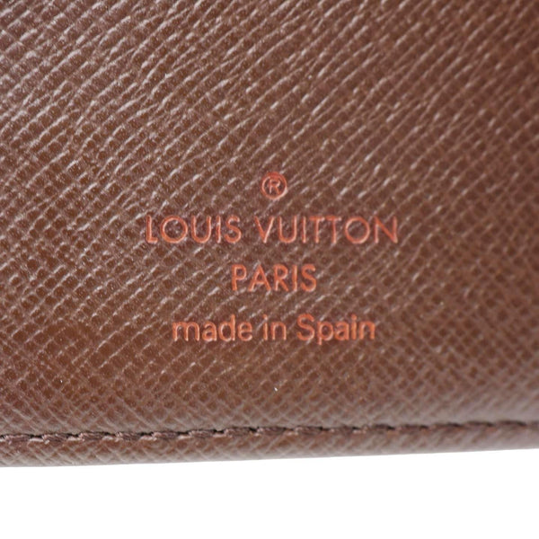 LOUIS VUITTON Agenda Damier Ebene Planner Cover Brown