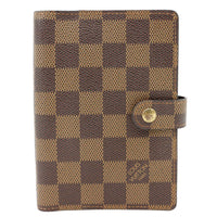LOUIS VUITTON Agenda Damier Ebene Planner Cover Brown