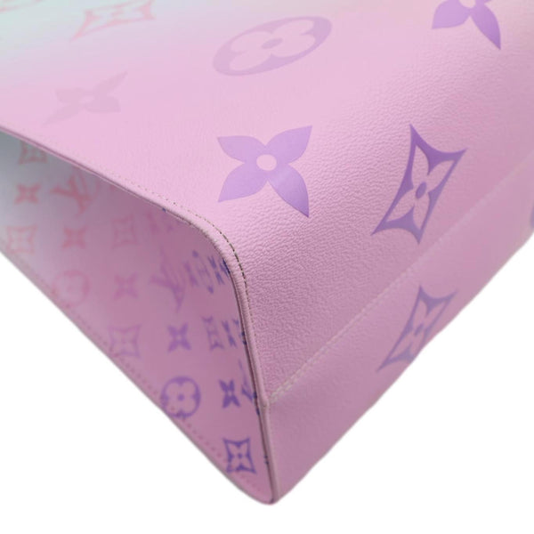 LOUIS VUITTON Onthego GM Monogram Giant Canvas Tote Bag Sunrise Pastel