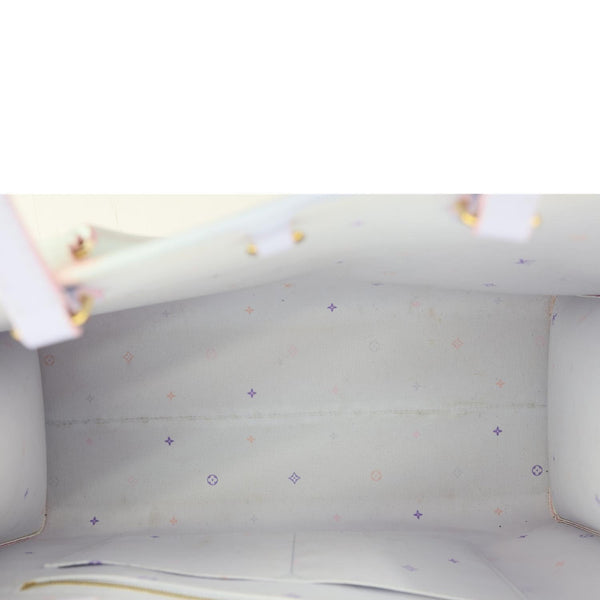 LOUIS VUITTON Onthego GM Monogram Giant Canvas Tote Bag Sunrise Pastel