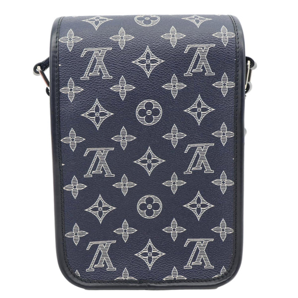 LOUIS VUITTON Chapman BB Monogram Savanna Elephant Canvas Messenger Bag Blue