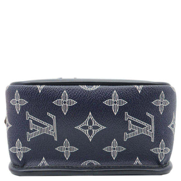 LOUIS VUITTON Chapman BB Monogram Savanna Elephant Canvas Messenger Bag Blue