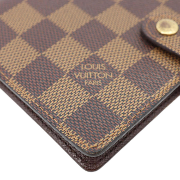 LOUIS VUITTON Agenda Damier Ebene Planner Cover Brown