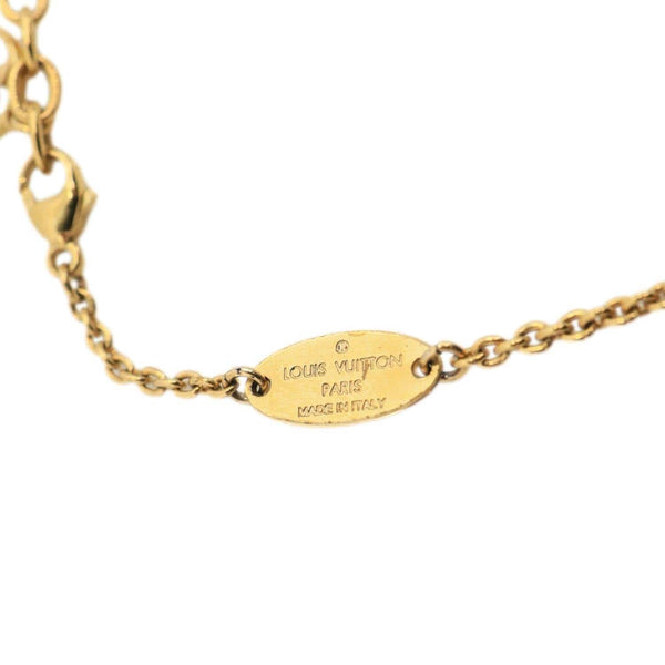 LOUIS VUITTON Flowerful Metal Necklace Gold