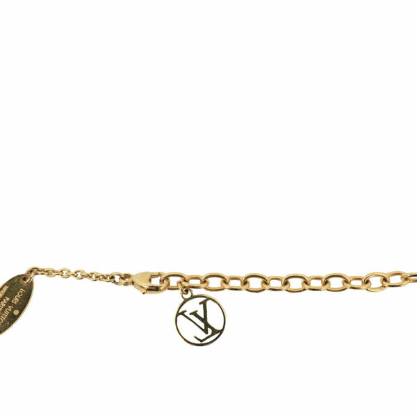 LOUIS VUITTON Flowerful Metal Necklace Gold