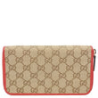 GUCCI GG Monogram Canvas Zippy Wallet Beige 363423