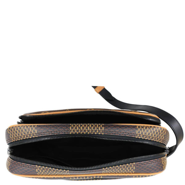 LOUIS VUITTON X Nigo Nil Monogram Ebene Canvas Messenger Bag Brown