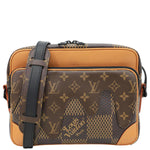 LOUIS VUITTON X Nigo Nil Monogram Ebene Canvas Messenger Bag Brown