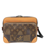 LOUIS VUITTON X Nigo Nil Monogram Ebene Canvas Messenger Bag Brown