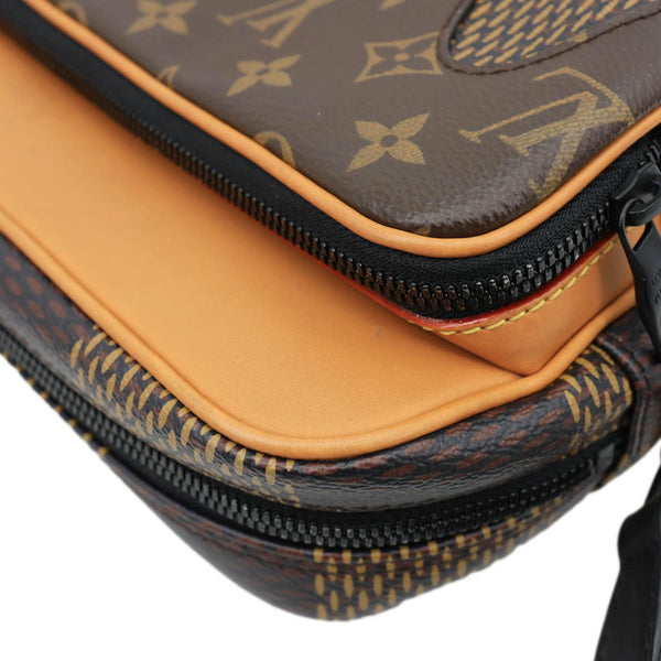 LOUIS VUITTON X Nigo Nil Monogram Ebene Canvas Messenger Bag Brown