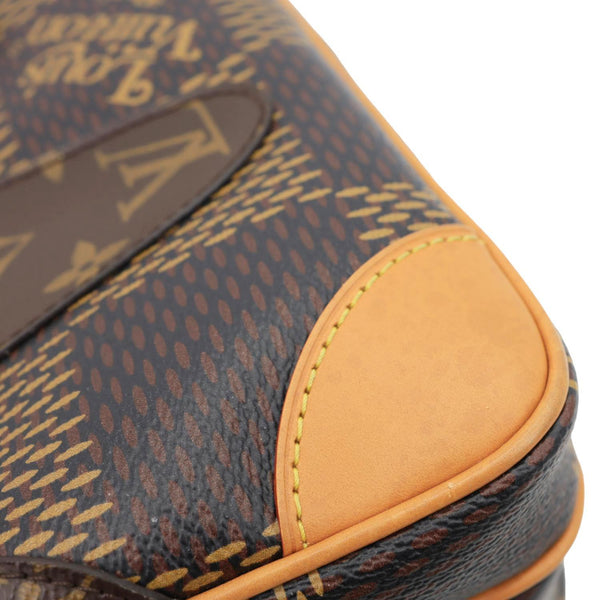 LOUIS VUITTON X Nigo Nil Monogram Ebene Canvas Messenger Bag Brown