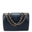 Chanel Chevron Collar and Tie Flap Bag