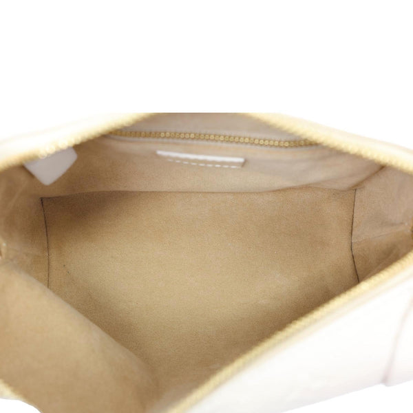 LOUIS VUITTON Petite Malle Souple Monogram Empreinte Leather Shoulder Bag Off White