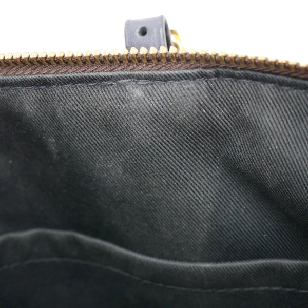 LOUIS VUITTON Odeon PM Damier Ebene Tote Shoulder Bag Brown