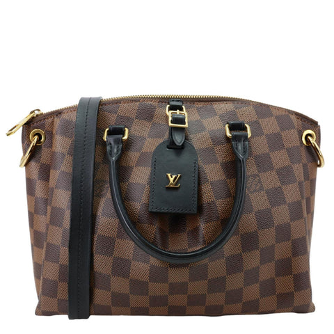 LOUIS VUITTON Odeon PM Damier Ebene Tote Shoulder Bag Brown