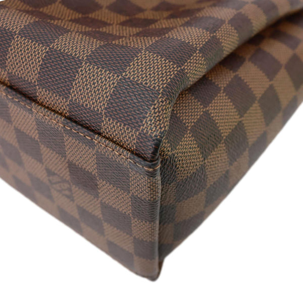 LOUIS VUITTON Odeon PM Damier Ebene Tote Shoulder Bag Brown