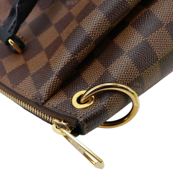 LOUIS VUITTON Odeon PM Damier Ebene Tote Shoulder Bag Brown