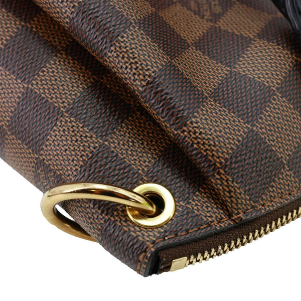 LOUIS VUITTON Odeon PM Damier Ebene Tote Shoulder Bag Brown