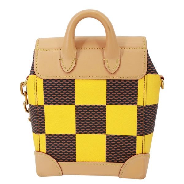 LOUIS VUITTON Steamer Nano Damier Pop Canvas Shoulder Bag Yellow