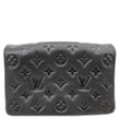 LOUIS VUITTON Coussin Monogram Embossed Pochette Crossbody Bag Black