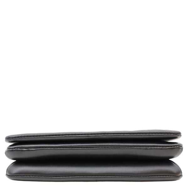 LOUIS VUITTON Coussin Monogram Embossed Pochette Crossbody Bag Black