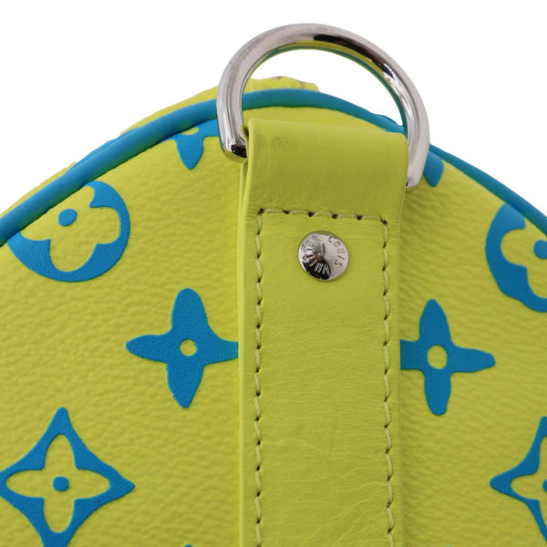 LOUIS VUITTON Playground Keepall 50 Bandouliere Monogram Canvas Travel Bag Neon Yellow