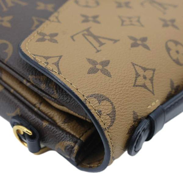 LOUIS VUITTON Metis Pochette Reverse Monogram Canvas Crossbody Bag Brown