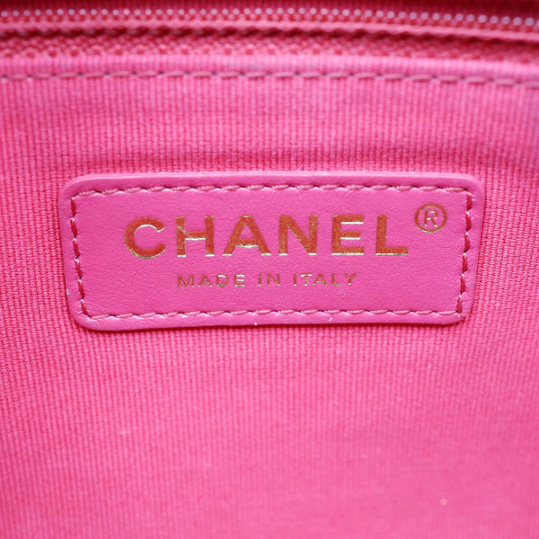 CHANEL Chain Soul Flap Quilted Caviar Leather Crossbody Bag Black