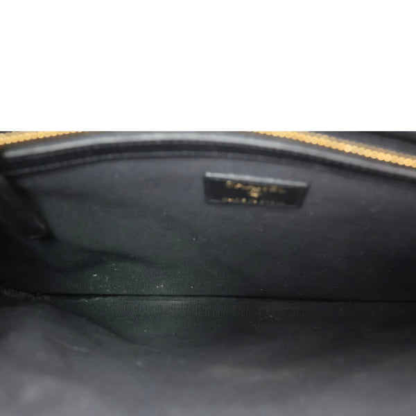 CHANEL Classic O-Case Quilted Leather Pouch Black