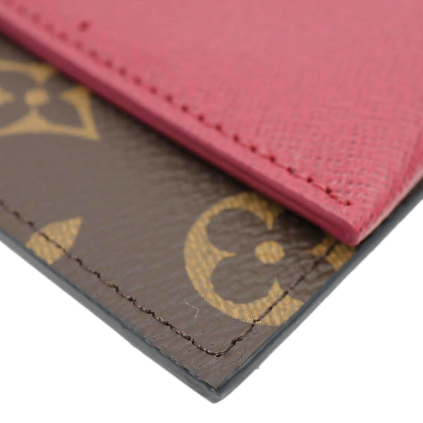 LOUIS VUITTON Pochette Inserts Monogram Canvas Card Wallet Brown