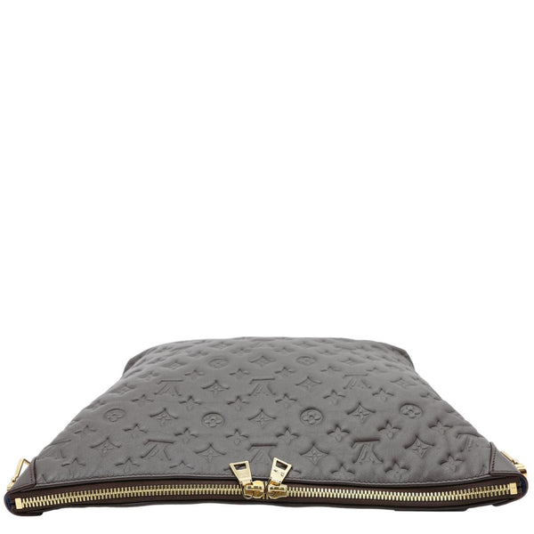 LOUIS VUITTON Coussin Monogram Embossed Leather Hobo Bag Brown