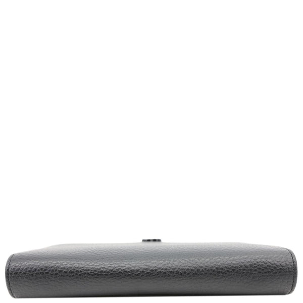 GUCCI GG Marmont WOC Leather Chain Crossbody Bag Black 497985