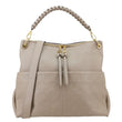 LOUIS VUITTON Maida Monogram Empreinte Leather Hobo Shoulder Bag Beige