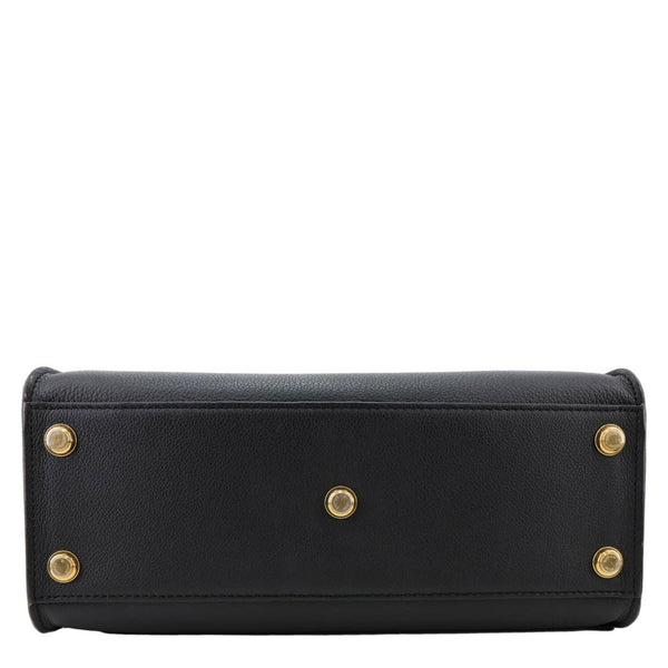 LOUIS VUITTON On My Side MM Monogram Canvas Leather Shoulder Bag Black