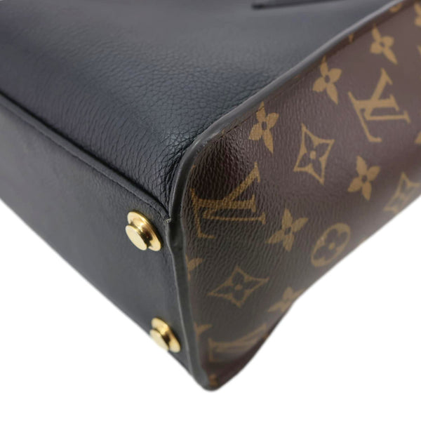 LOUIS VUITTON On My Side MM Monogram Canvas Leather Shoulder Bag Black