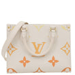 LOUIS VUITTON  Onthego PM Monogram Empreinte Tote Bag Beige