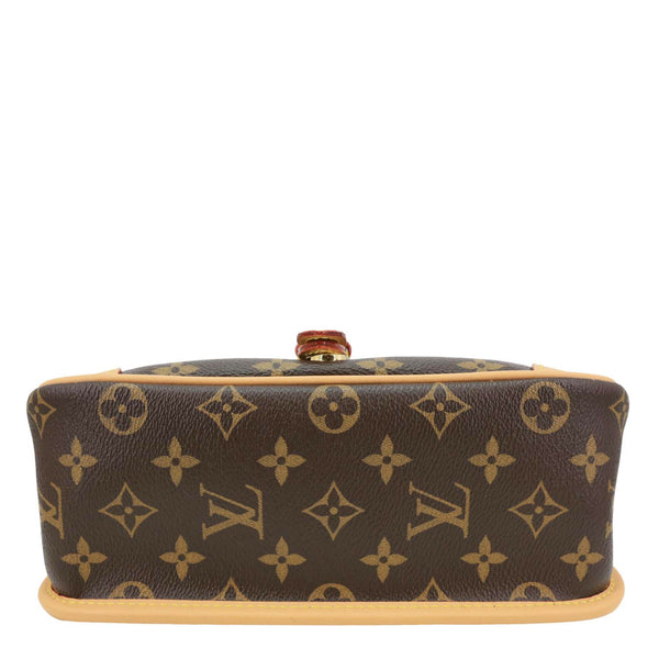 LOUIS VUITTON Diane Monogram Canvas Shoulder Bag Brown