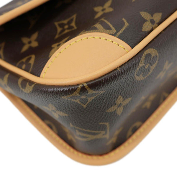 LOUIS VUITTON Diane Monogram Canvas Shoulder Bag Brown