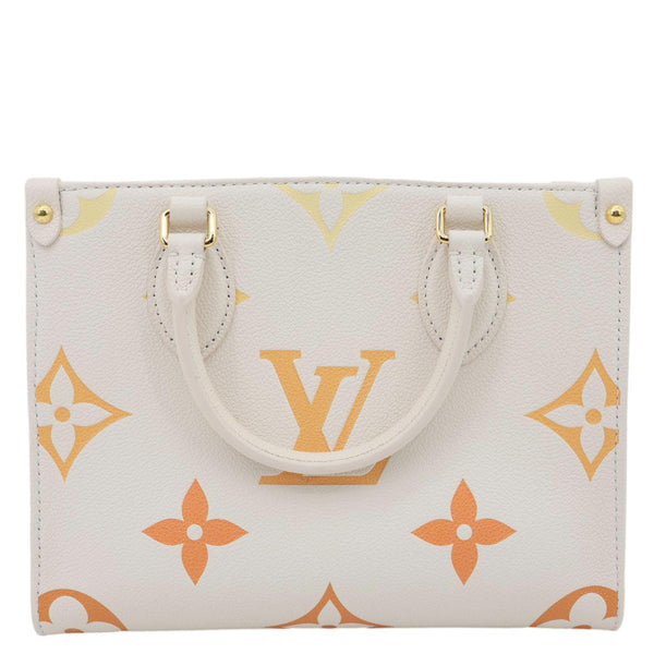 LOUIS VUITTON  Onthego PM Monogram Empreinte Tote Bag Beige