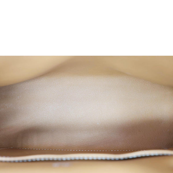 HERMES Kelly Swift Leather Pochette Golden